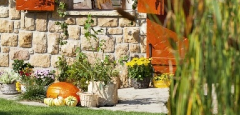 Zahradní kuchyň La Provence - Hradec Králové - Okno a květinová výzdoba