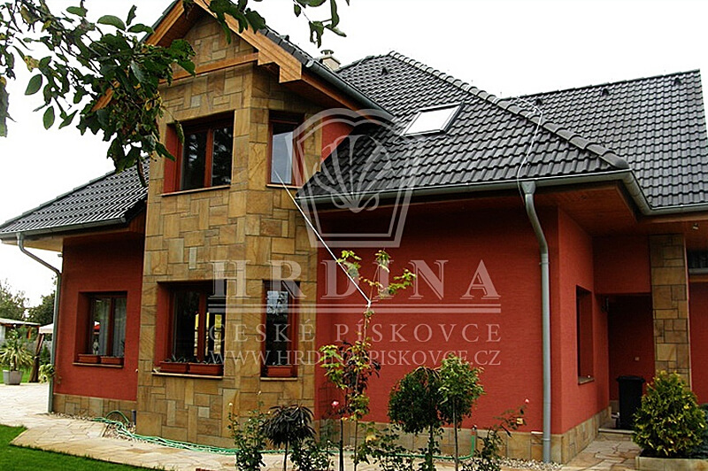 Kamenný obklad domu - Meloun