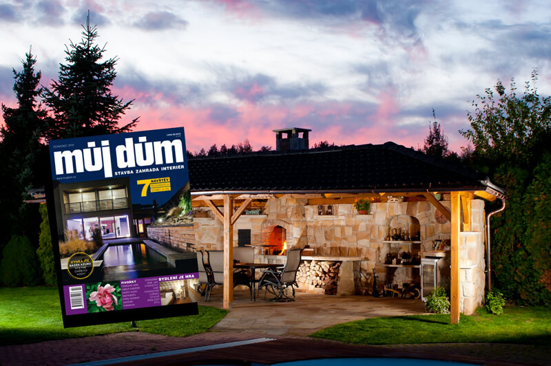 V Časopise Můj Dům vyšel článek Kamenná letní kuchyně