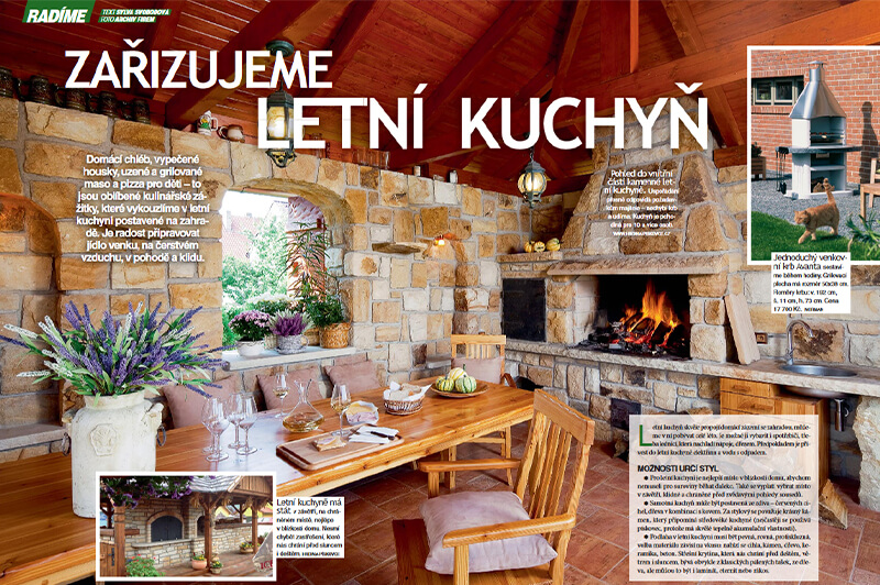 Zařizujeme letní kuchyň