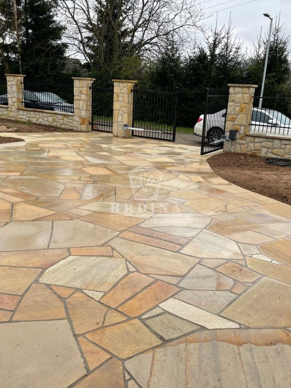 kamenná anglická dlažba z pískovce vyhnánov