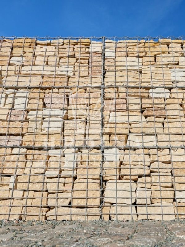 Gabion z přírodního kamene Vyhnánov, vhodný pro ploty, zídky a terénní úpravy