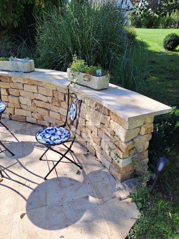 štípaný kamen, kamenná zeď